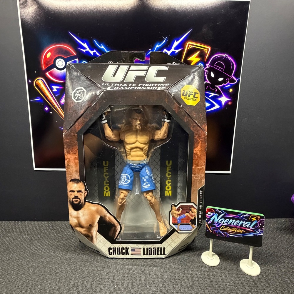 UFC Jakks Pacific Series 1 Chuck Liddell The Iceman Action Figure UFC 79 Blue